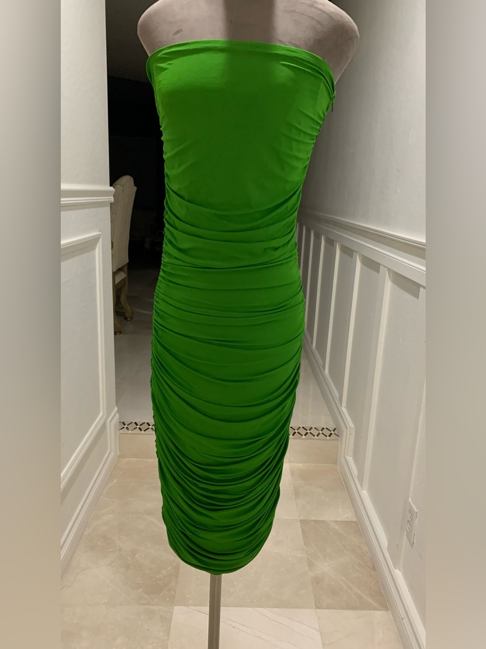 MICHAEL KORS Strapless Ruched Dress Size 4
